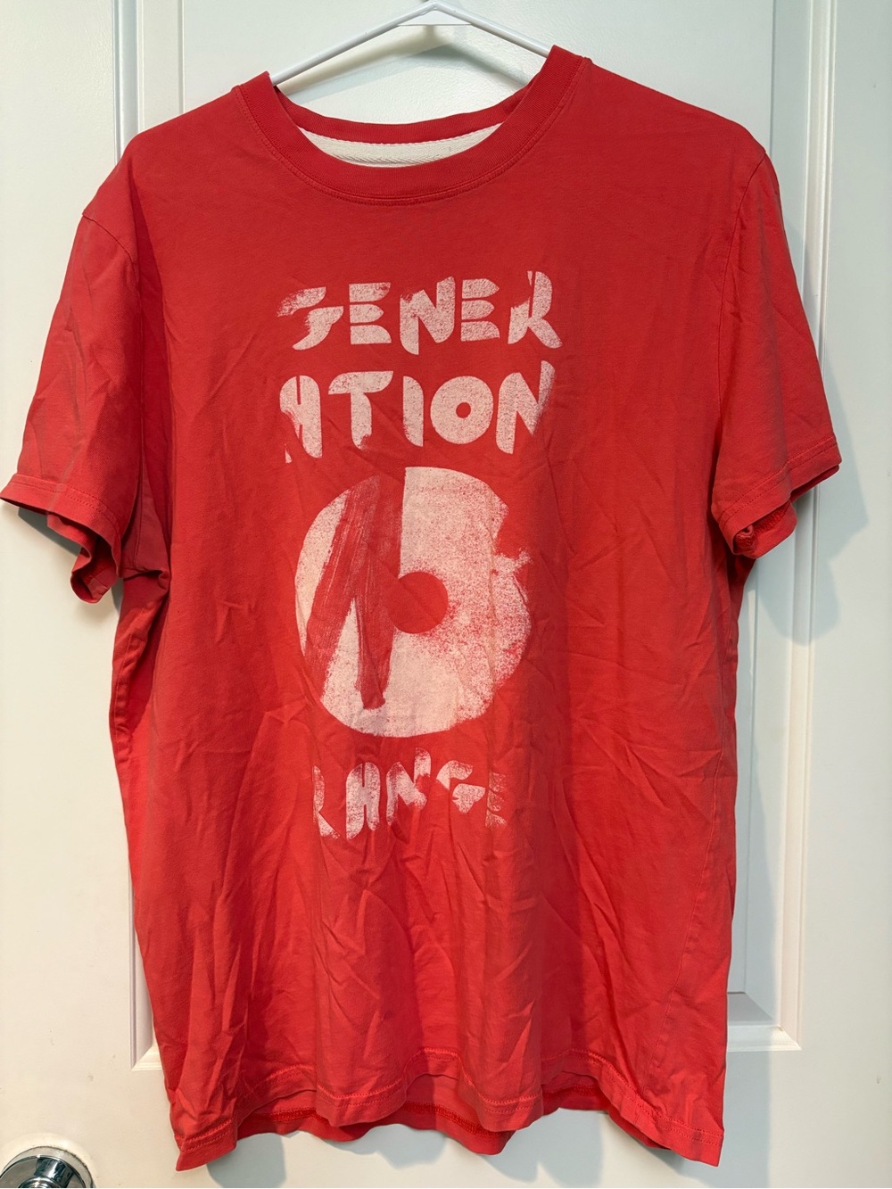BOSS ORANGE Red Graphic Short Sleeve Crew Tee
